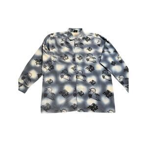 South Pole Men’s Short Sleeve Shirt Blue Size  L